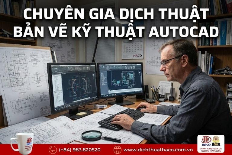 Dịch thuật bản vẽ kỹ thuật AutoCAD TP.HCM
