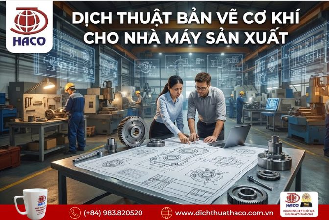 Dịch thuật bản vẽ kỹ thuật cơ khí tại Đồng Nai