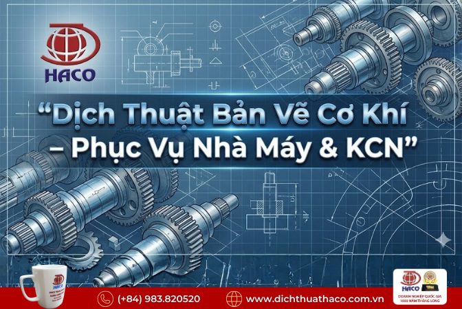 Dịch thuật bản vẽ kỹ thuật cơ khí tại Đồng Nai