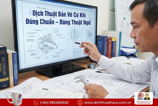 Dịch thuật bản vẽ kỹ thuật cơ khí tại Đồng Nai