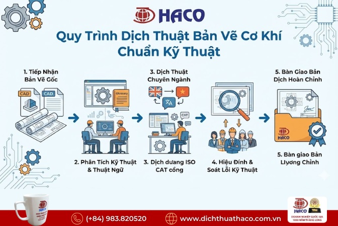 Dịch thuật bản vẽ kỹ thuật cơ khí tại Đồng Nai