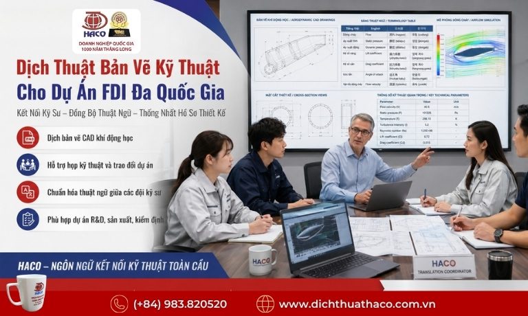 Dịch Thuật Bản Vẽ Thiết Kế Khí Động Học CAD
