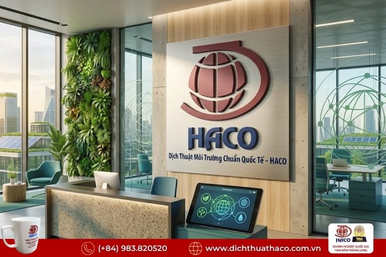 Dịch thuật báo cáo đánh giá tác động môi trường