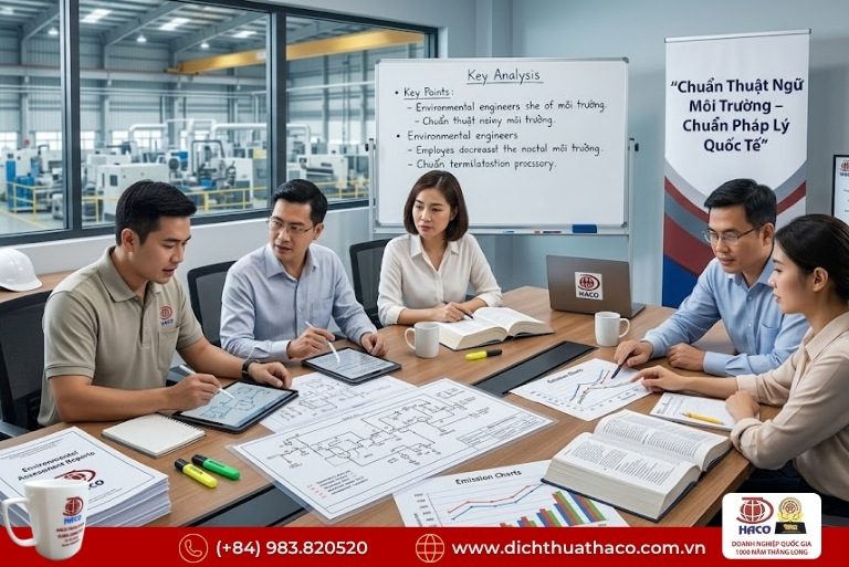 Dịch thuật báo cáo đánh giá tác động môi trường