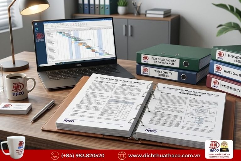 Dịch thuật báo cáo đánh giá tác động môi trường