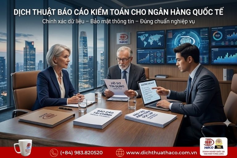 Dịch thuật báo cáo kiểm toán độc lập