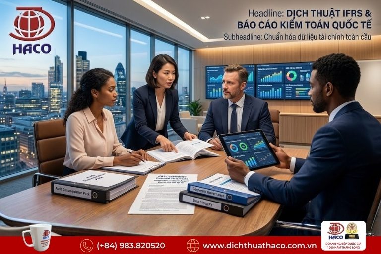 Dịch thuật báo cáo kiểm toán độc lập