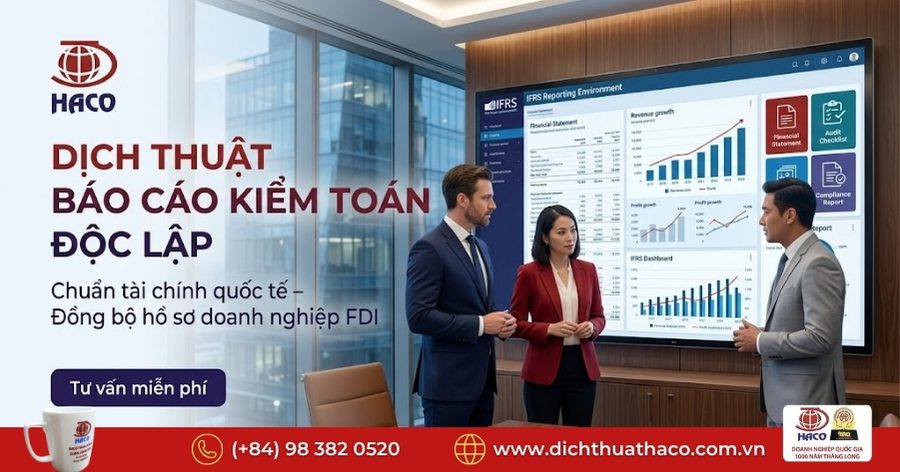 Dịch thuật báo cáo kiểm toán độc lập