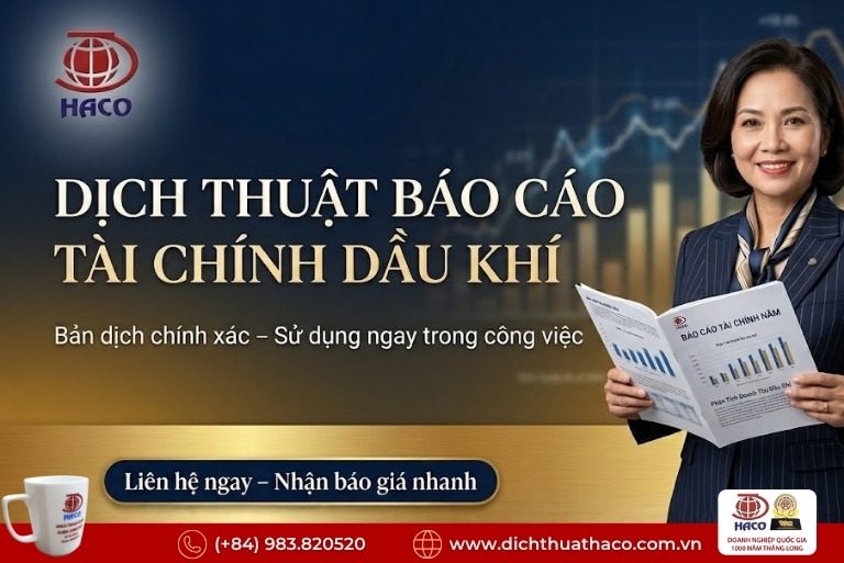 Dịch thuật báo cáo tài chính dầu khí – Bản dịch dùng được ngay trong công việc 8 Dịch thuật báo cáo tài chính dầu khí