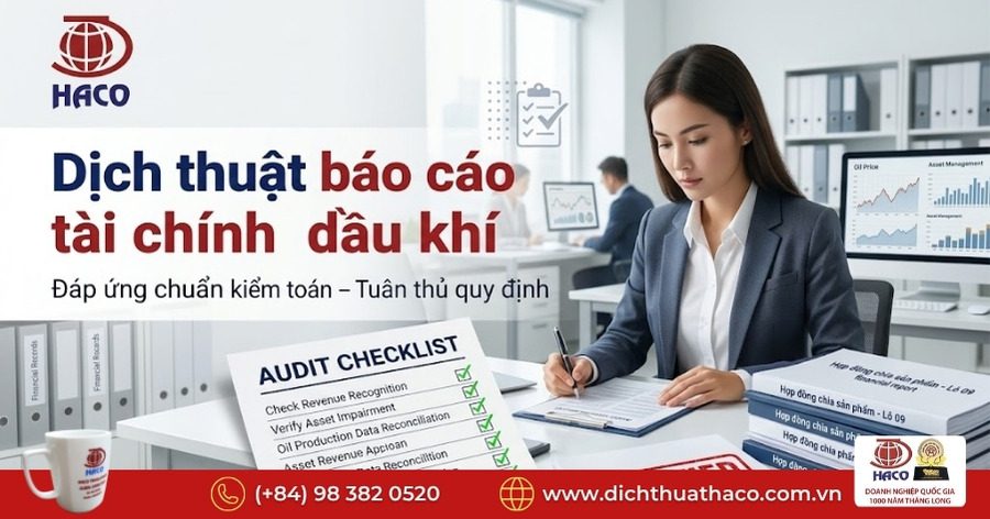 Dịch thuật báo cáo tài chính dầu khí – Bản dịch dùng được ngay trong công việc 1 Dịch thuật báo cáo tài chính dầu khí