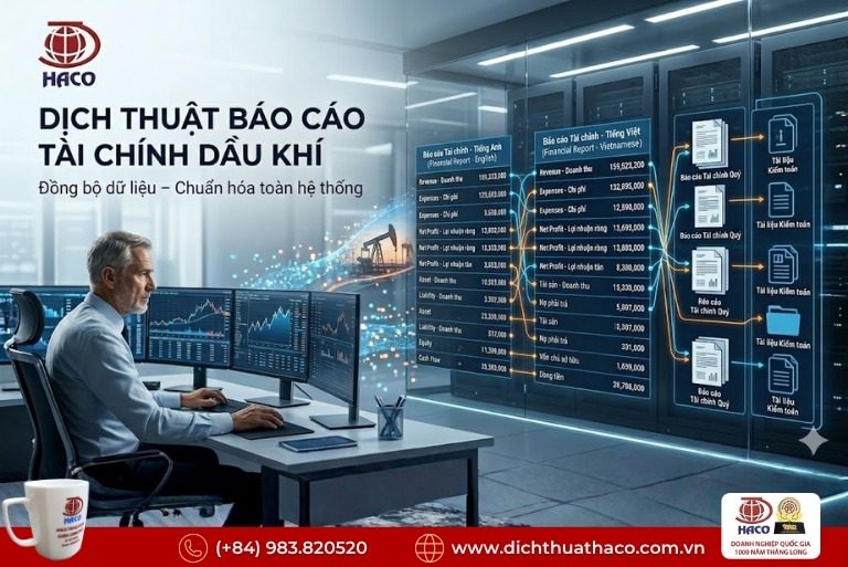 Dịch thuật báo cáo tài chính dầu khí – Bản dịch dùng được ngay trong công việc 7 Dịch thuật báo cáo tài chính dầu khí