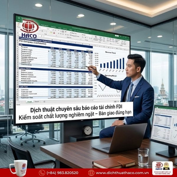Dịch thuật báo cáo tài chính doanh nghiệp FDI Đồng Nai