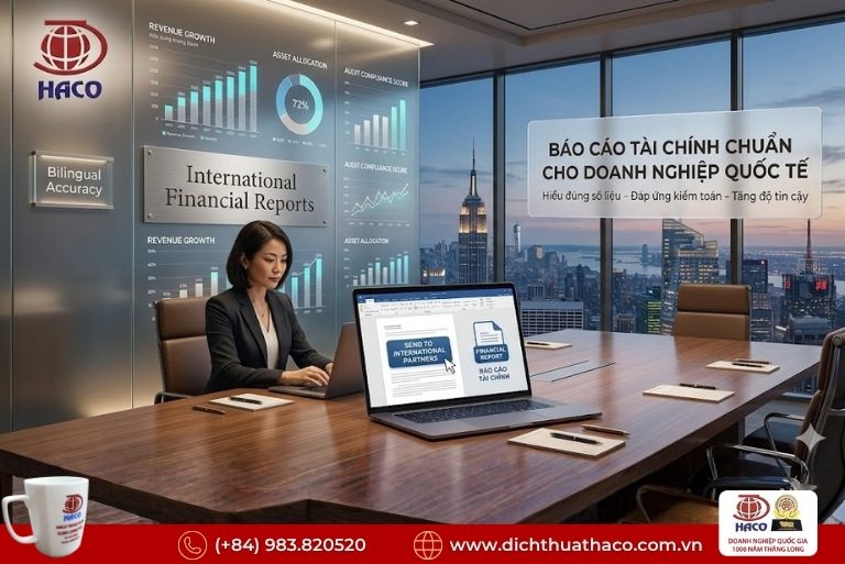 Dịch thuật báo cáo tài chính kiểm toán