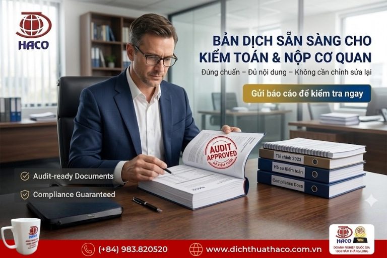 Dịch thuật báo cáo tài chính kiểm toán