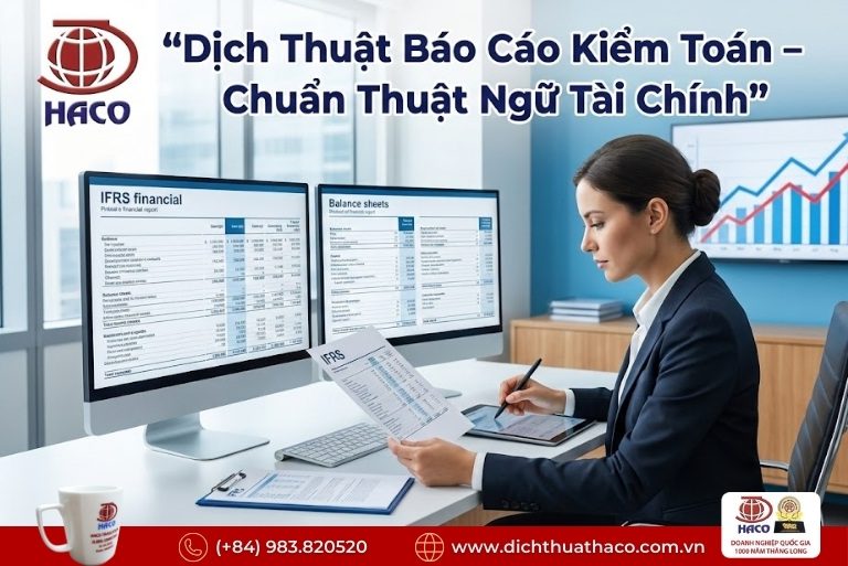 Dịch Thuật Báo Cáo Tài Chính Kiểm Toán TP.HCM