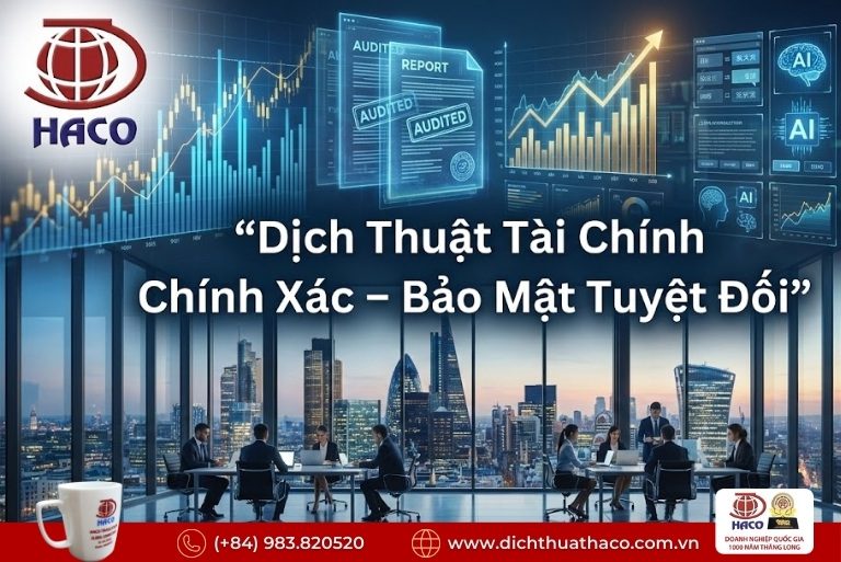 Dịch Thuật Báo Cáo Tài Chính Kiểm Toán TP.HCM