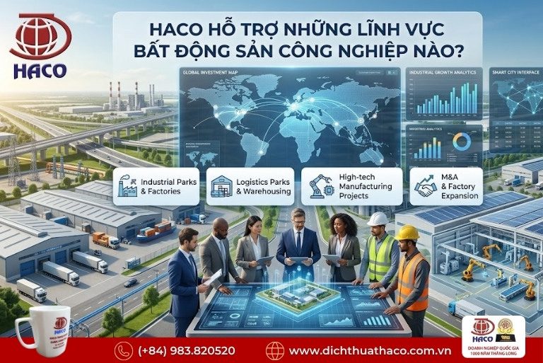 Dịch thuật bất động sản công nghiệp FDI