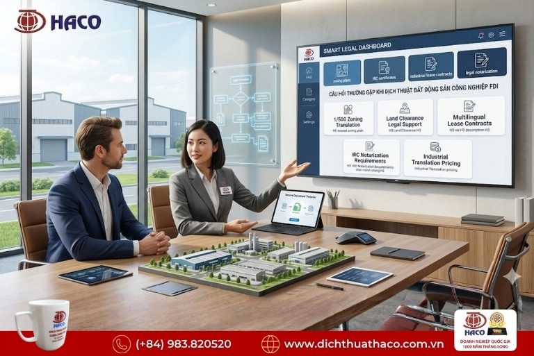 Dịch thuật bất động sản công nghiệp FDI