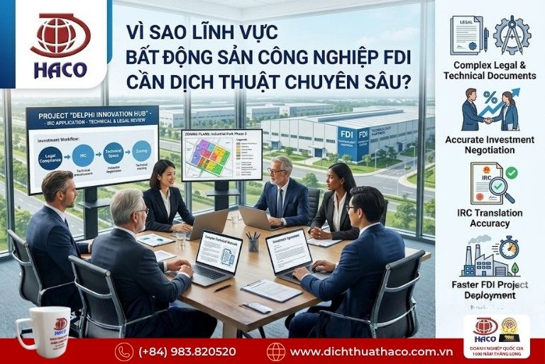 Dịch thuật bất động sản công nghiệp FDI
