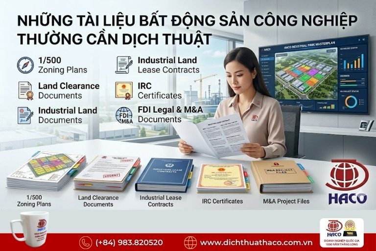 Dịch thuật bất động sản công nghiệp FDI
