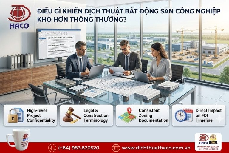Dịch thuật bất động sản công nghiệp FDI