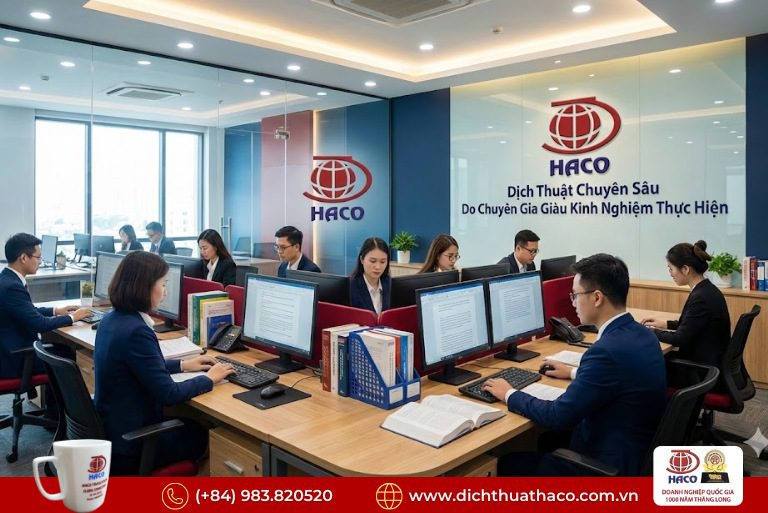Dịch thuật chuẩn chuyên ngành – chuyên gia giàu kinh nghiệm