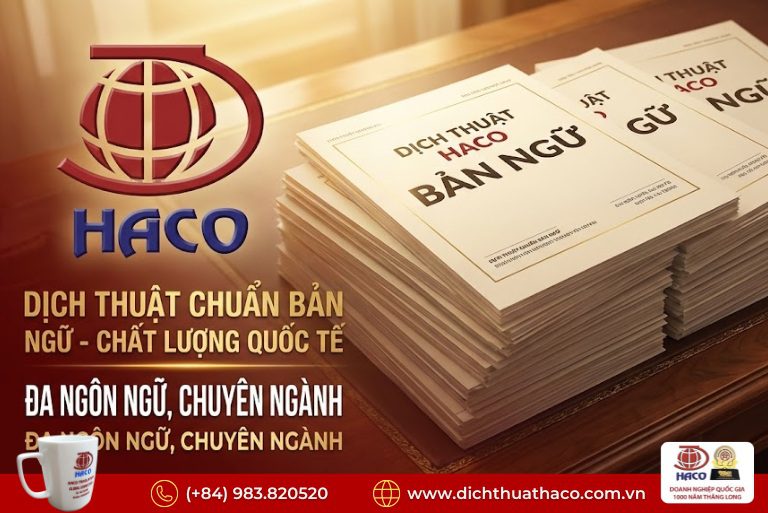 Dịch thuật chuẩn xác 100%