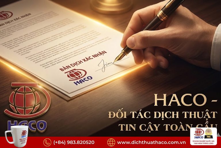 Dịch thuật chuẩn xác 100%