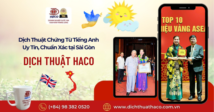 Dịch Thuật Chứng Từ Tiếng Anh Uy Tín, Chuẩn Xác Tại Sài Gòn