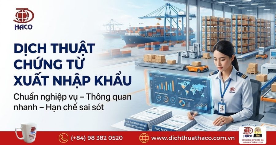 Dịch thuật chứng từ xuất nhập khẩu