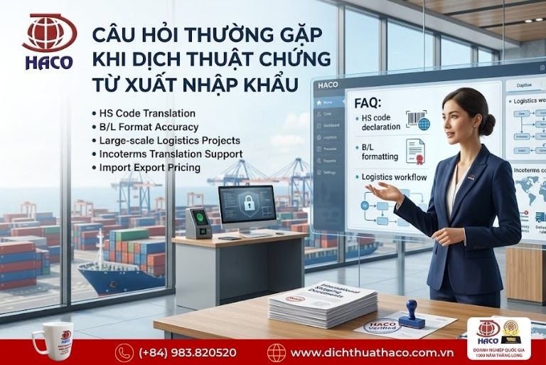 Dịch thuật chứng từ xuất nhập khẩu 8 Dịch thuật chứng từ xuất nhập khẩu