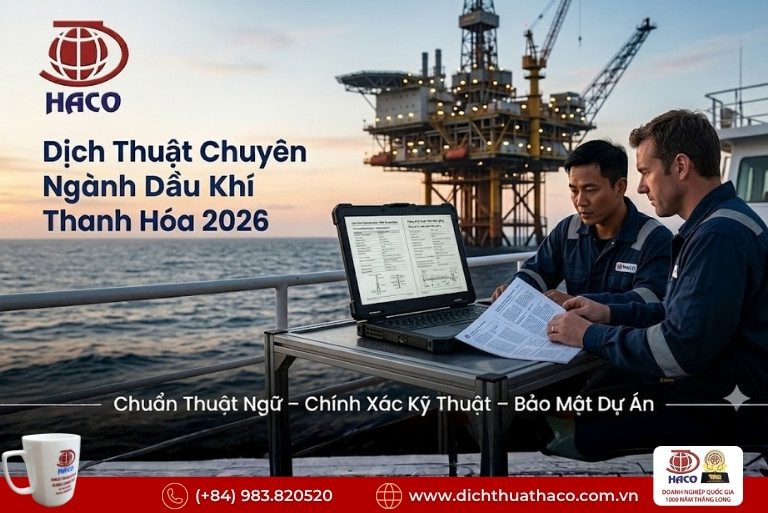 Dịch thuật chuyên ngành dầu khí Thanh Hóa