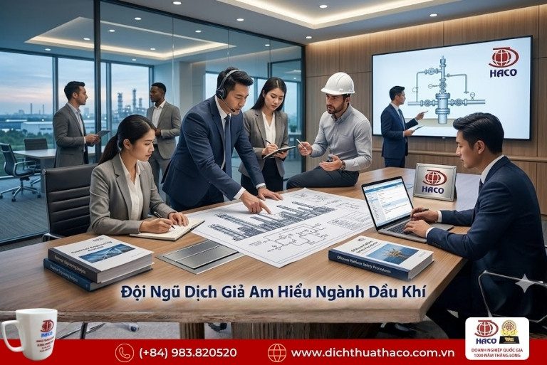 Dịch thuật chuyên ngành dầu khí Thanh Hóa