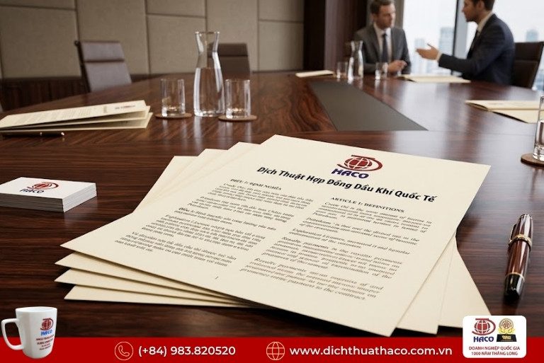 Dịch thuật chuyên ngành dầu khí Thanh Hóa