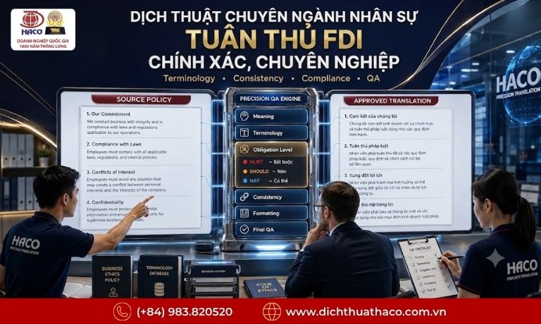Dịch thuật chuyên ngành nhân sự tuân thủ FDI chính xác, chuyên nghiệp 8 dich thuat chuyen nganh nhan su tuan thu fdi 3