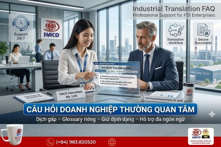 Dịch thuật chuyên ngành sản xuất FDI