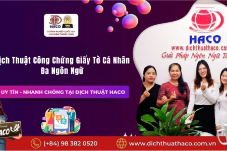 Dịch Thuật Công Chứng Giấy Tờ Cá Nhân Đa Ngôn Ngữ