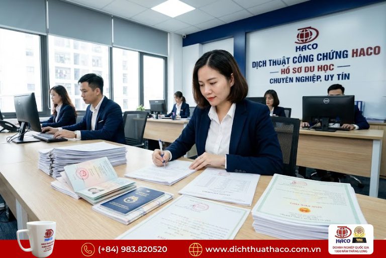Dịch thuật công chứng hồ sơ du học