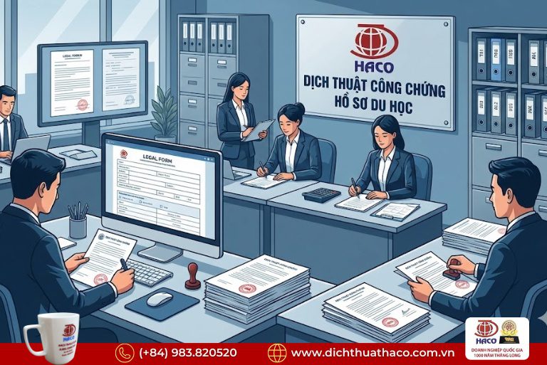 Dịch thuật công chứng hồ sơ du học