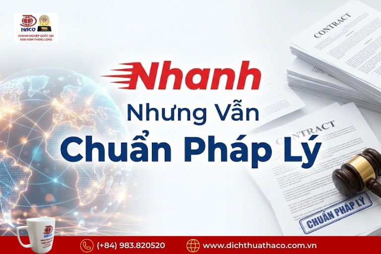 Dịch Thuật Công Chứng Nhanh Lấy Ngay Trong Ngày
