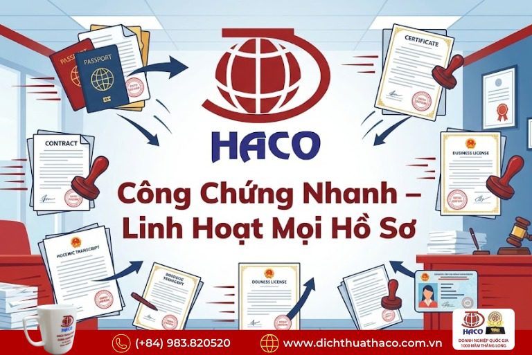 Dịch Thuật Công Chứng Nhanh Lấy Ngay Trong Ngày