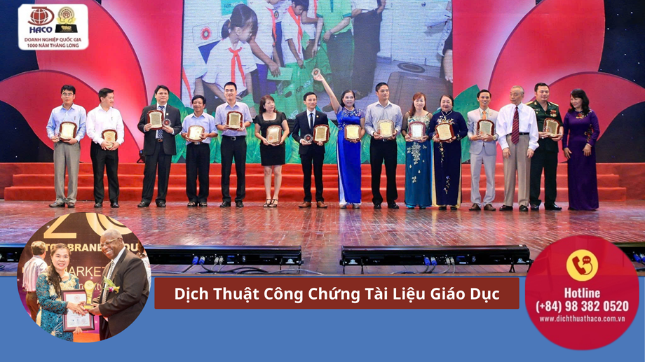 Dịch Thuật Công Chứng Tài Liệu Giáo Dục