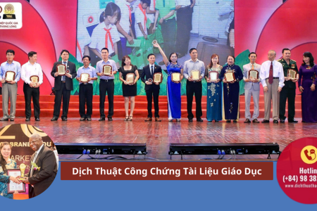 Dịch Thuật Công Chứng Tài Liệu Giáo Dục