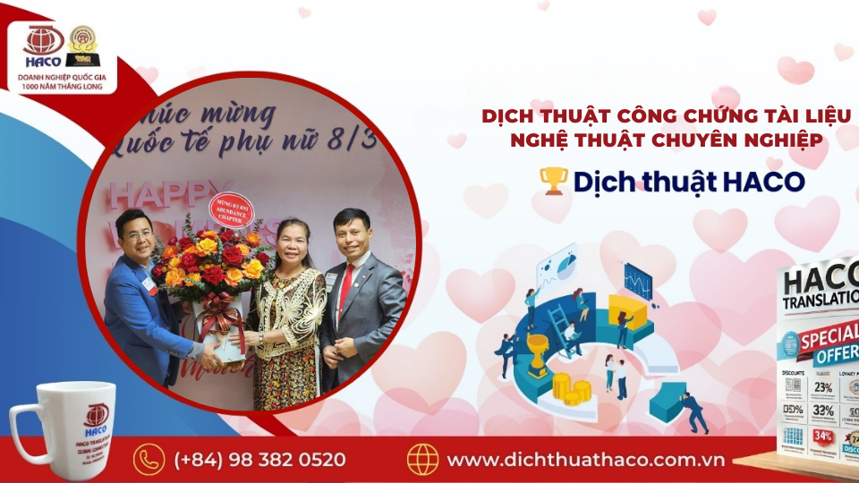 Dịch Thuật Công Chứng Tài Liệu Nghệ Thuật Chuyên Nghiệp Chính Xác Uy Tín Dịch Thuật Haco