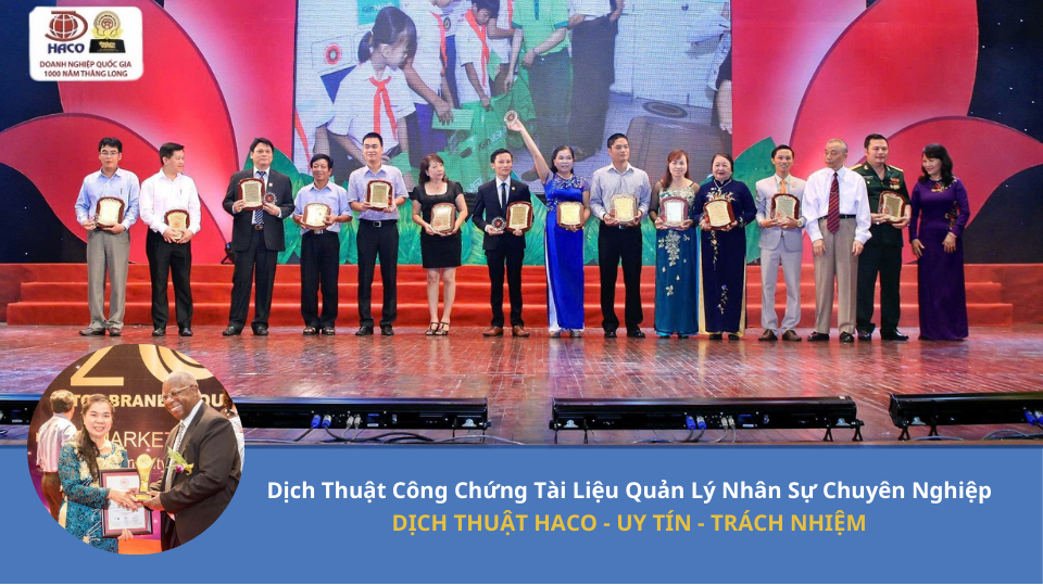 Dịch Thuật Công Chứng Tài Liệu Quản Lý Nhân Sự Chuyên Nghiệp