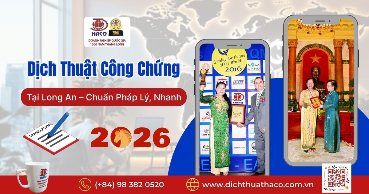 Dịch Thuật Công Chứng Tại Long An