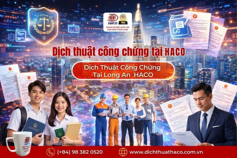 Dịch Thuật Công Chứng Tại Long An