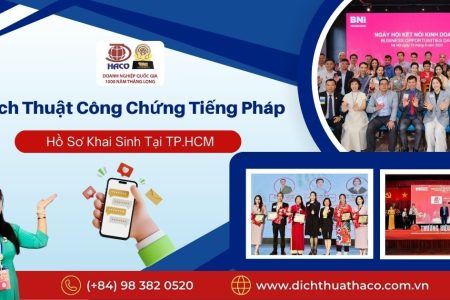Dich Thuat Cong Chung Tieng Phap Ho So Khai Sinh Tai Tp Hcm
