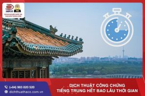 Dịch thuật công chứng tiếng Trung