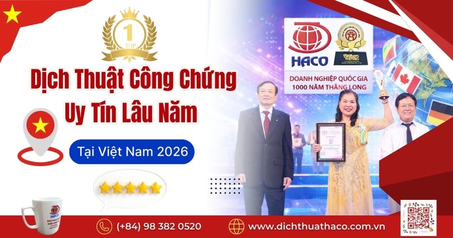 Dịch Thuật Công Chứng Uy Tín Lâu Năm Tại Việt Nam